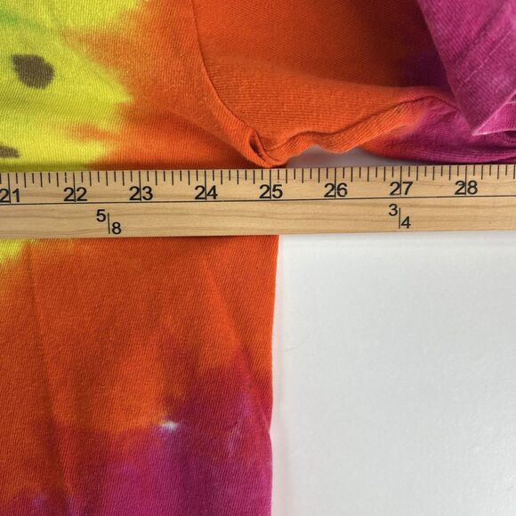 Vintage Liquid Blue Tie Dye Shirt Men's Size 2XL Hippie Retro Rainbow Spiral - Picture 5 of 12